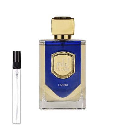 Liam Blue Shine Lattafa Perfumes para Hombres y Mujeres (DECANT 10ml)